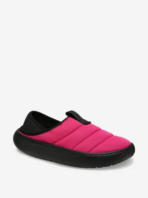 Утепленные слипоны Crocs Classic Puff Moc, розовый, арт. 210706c1g-6zt