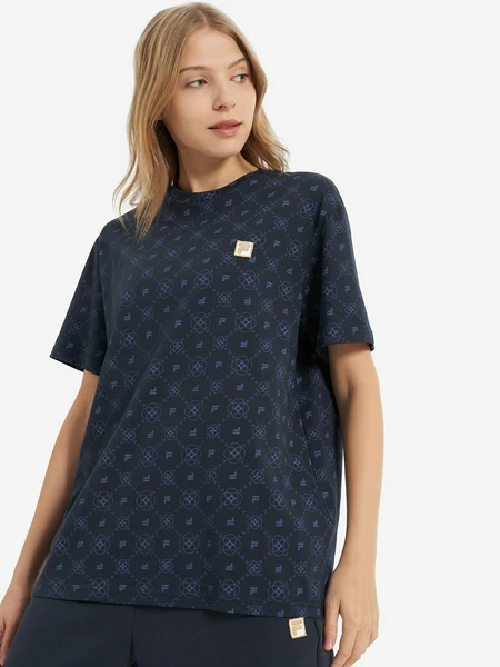 Футболка женская оверсайз FILA, синий, арт. 134648fla-m1
