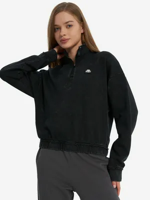 Женский свитшот Kappa Черный, черный, арт. 140857KAP-99