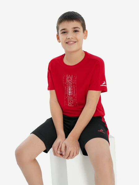 Футболка Demix для мальчиков, красный, арт. 142230dmx-r2
