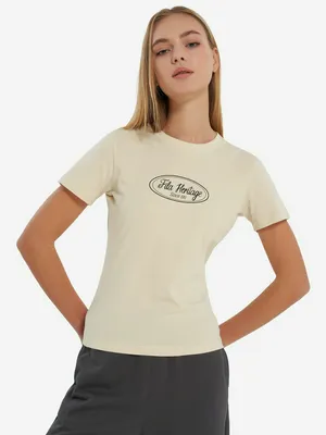 Футболка женская Fila, бежевый, арт. 140768FLA-T0