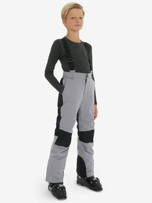 Брюки утепленные Glissade для мальчиков, серый, арт. 131820