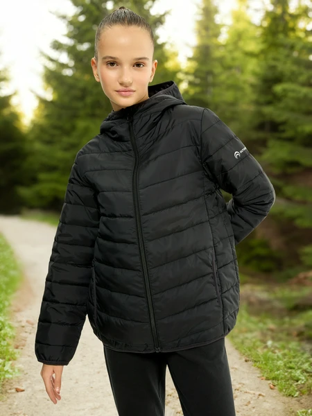 Куртка утепленная Outventure для девочек, черный, арт. 134142out-99