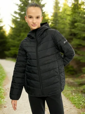 Куртка утепленная Outventure для девочек, черный, арт. 134142OUT-99