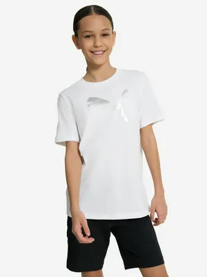 Футболка для девочек Puma Metallic, белый, арт. 685808P0P-02