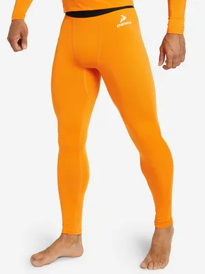 Тайтсы компрессионные мужские Demix, оранжевый, арт. 33232