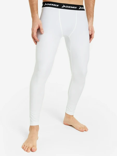 Тайтсы компрессионные мужские Demix, белый, арт. 119840dmx-00