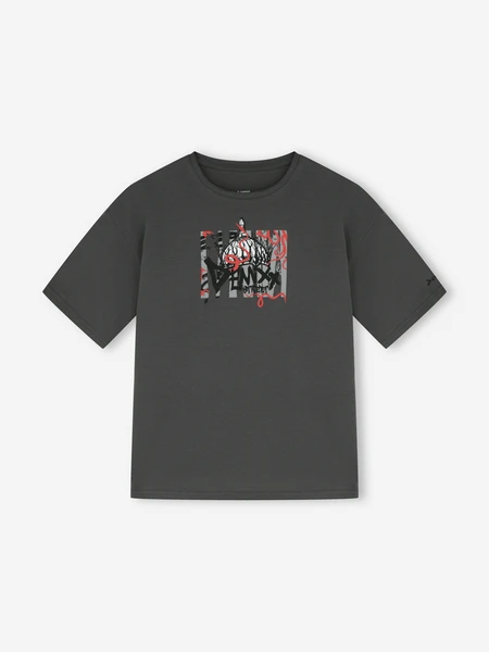 Футболка Demix оверсайз для мальчиков, серый, арт. 140892dmx-93