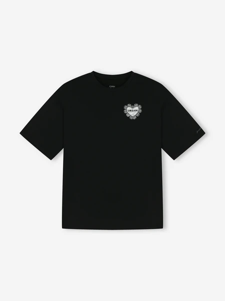 Футболка Demix оверсайз для девочек, черный, арт. 142308dmx-99