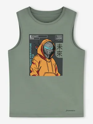 Майка Demix для мальчиков, зеленый, арт. 142247DMX-N3