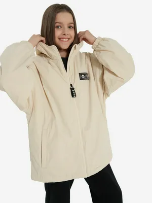 Куртка утепленная оверсайз Kappa для девочек, бежевый, арт. 142286KAP-T0