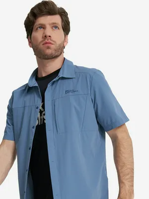 Рубашка с коротким рукавом Jack Wolfskin Vandra, голубой, арт. 1404071J01-1325