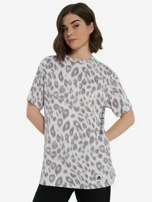 Футболка женская оверсайз Kappa Lungo, фиолетовый, арт. 141228KAP-L2