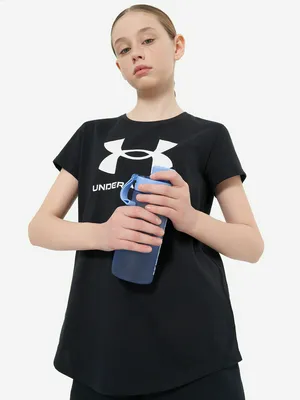 Футболка Under Armour для девочек, черный, арт. 1361182