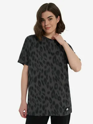 Футболка женская оверсайз Kappa Lungo, черный, арт. 141228KAP-B1