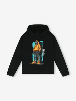 Худи Demix для мальчиков, черный, арт. 142241DMX-99