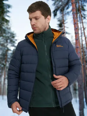 Пуховик Jack Wolfskin Ather, синий, арт. 34302