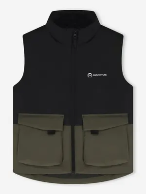 Жилет утепленный Outventure для мальчиков, черный, арт. 142953OUT-BF