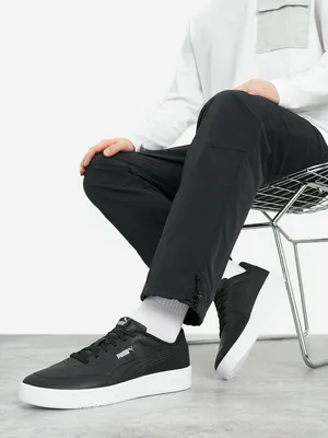 Мужские кеды Puma Court Classic Clean Черные, черный, арт. 402223P0P-03