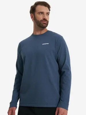 Лонгслив Patagonia Logo, синий, арт. 38518P3A-UTB