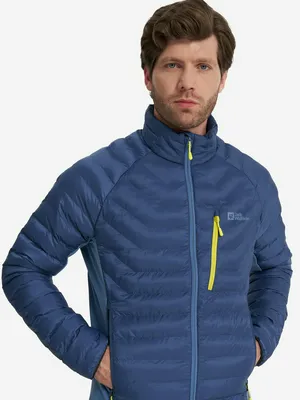 Куртка утепленная мужская Jack Wolfskin Routeburn Pro, синий, арт. 1206862J01-1292