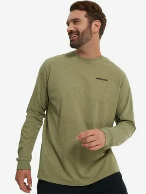 Лонгслив мужской Patagonia Logo, зеленый, арт. 38518P3A-BUGR
