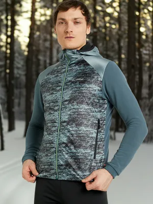 Куртка Loeffler Hybrid Speed для беговых лыж, серый, арт. EL25292LFR-940