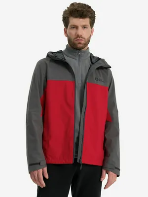 Куртка мембранная Jack Wolfskin Weiltal, красный, арт. 1115892