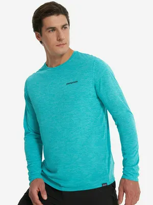 Лонгслив Patagonia Cool Daily Graphic, голубой, арт. 45170