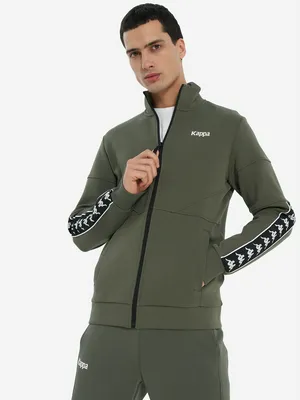 Мужской тректоп Kappa Cortile, зеленый, арт. 134273KAP-74