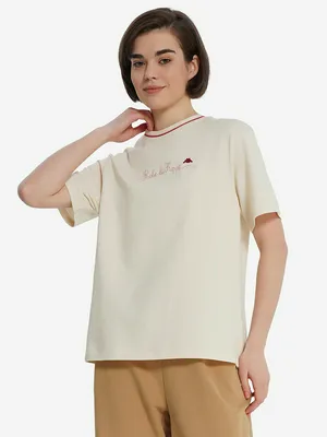 Футболка женская оверсайз Robe di Kappa, бежевый, арт. 134434R2Y-01
