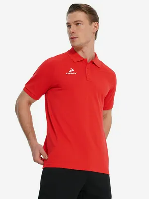 Поло Demix мужское, красный, арт. 140078DMX-R2