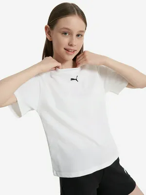 Футболка для девочек PUMA Boxy, белый, арт. 685131P0P-02
