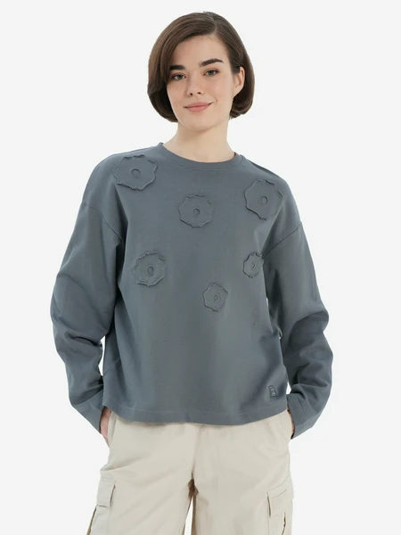 Женский свитшот оверсайз Protest, серый, арт. 36177