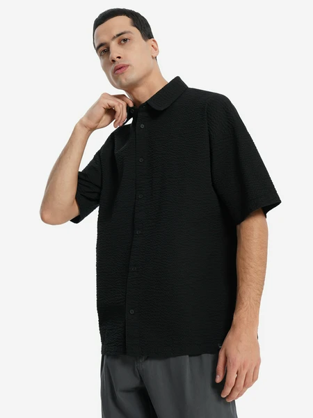 Рубашка с коротким рукавом оверсайз Termit, черный, арт. 142517trt-99