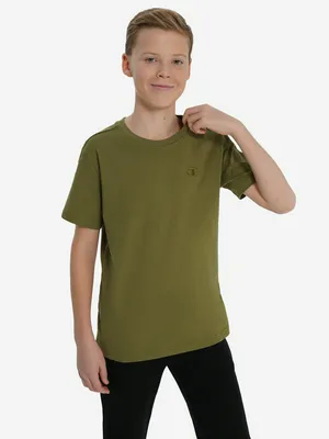 Футболка Champion для мальчиков, зеленый, арт. 307641C0K-GS518