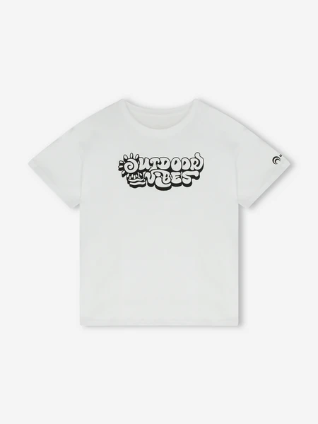 Футболка Outventure для девочек, белый, арт. 134143out-w8