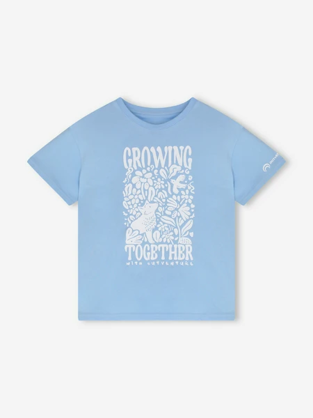Футболка для девочек Outventure, голубой, арт. 134143out-s0