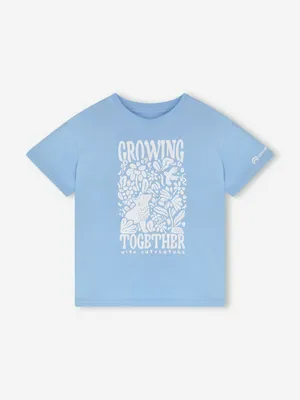 Футболка для девочек Outventure, голубой, арт. 134143OUT-S0