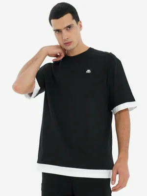 Футболка мужская Kappa, черный, арт. 140832KAP-BW