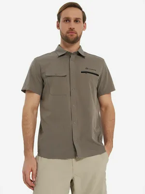 Рубашка с коротким рукавом Outventure, коричневый, арт. 126435OUT-T3