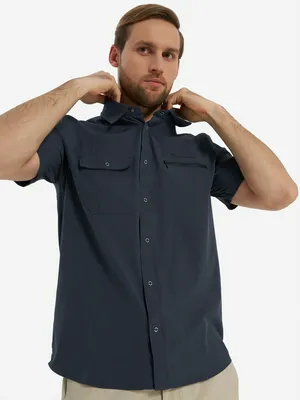 Рубашка с коротким рукавом мужская Outventure, синий, арт. 126435OUT-Z4