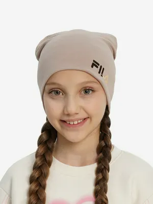 Шапка FILA для девочек Бежевая, бежевый, арт. 133520