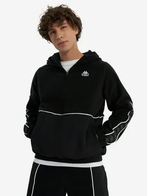 Худи Kappa Оверсайз, черный, арт. 38234DWKAP-A2Z