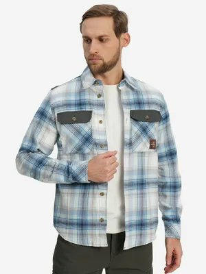 Рубашка мужская Cordillero Синяя, синий, арт. 141985C37-M1