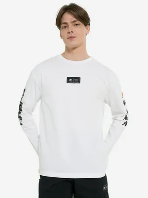 Мужской лонгслив Kappa, белый, арт. 134349KAP-00