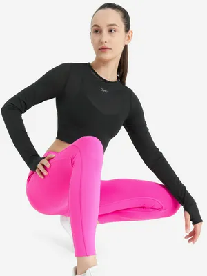Лонгслив женский Reebok Studio Mesh, черный, арт. 100075380r00-.