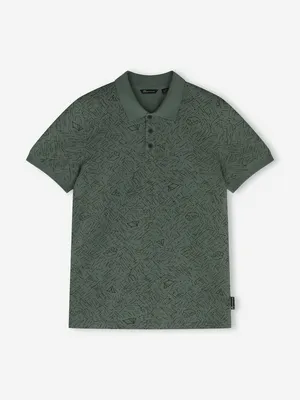 Мужское поло Outventure, зеленый, арт. 140939OUT-U2