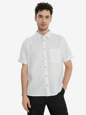 Мужская рубашка с коротким рукавом Outventure, белый, арт. 140949OUT-W4