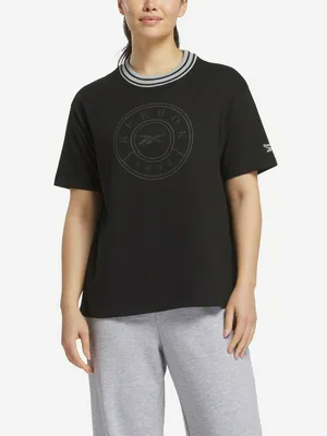 Футболка женская Reebok Lawn Club, черный, арт. 100253939R00